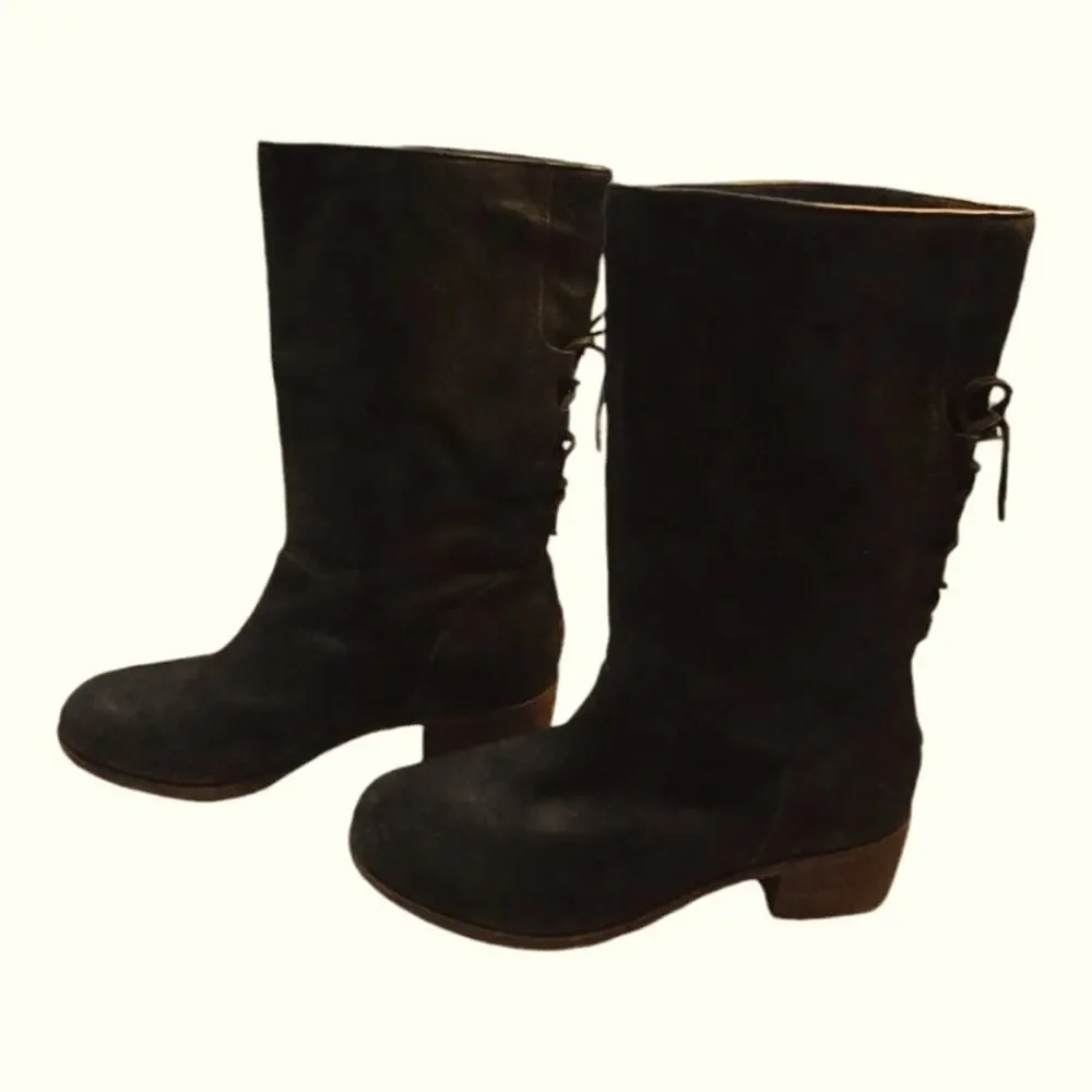 UGG CARY BLACK CORSET WITH BOW AT THE BACK BOOT US 8 / EU 39 / UK 6.5